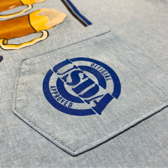 Vintage 80’s USDA United States Drinking Association Beer Single Stitch Shirt M - Picture 3 of 5